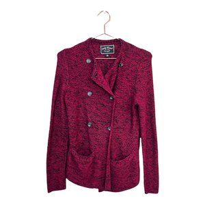 Women's Lucky Brand Marled Double Breasted Knit Sweater